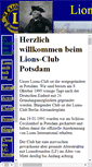 Mobile Screenshot of lionsclub-potsdam.de