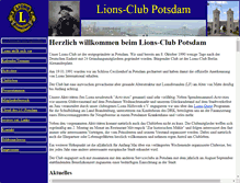 Tablet Screenshot of lionsclub-potsdam.de